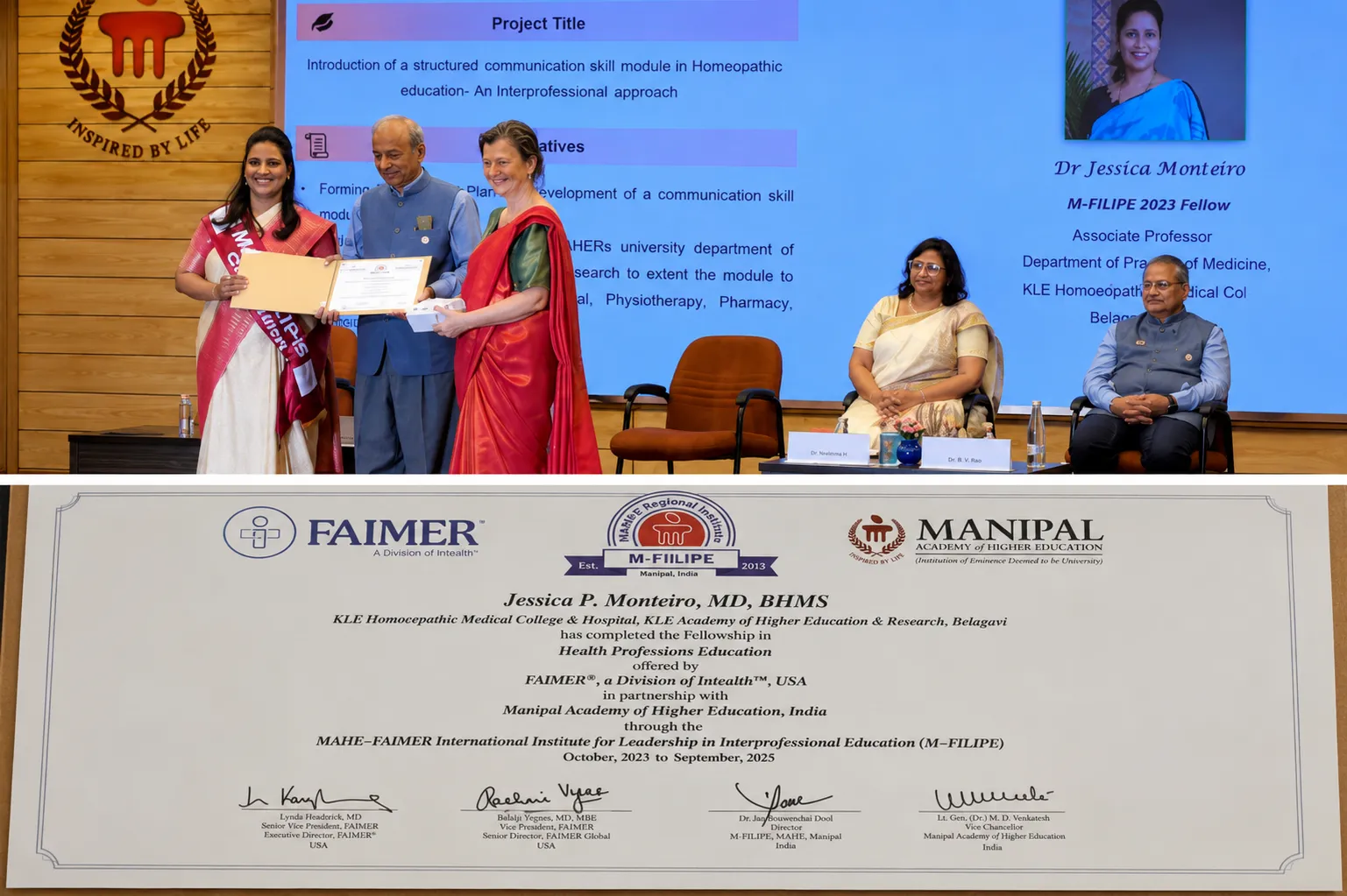 Dr. Jessica Awarded the FAIMER Fellowship